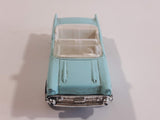 2013 Matchbox MBX Adventure City 1957 Chevrolet Bel Air Convertible Light Blue Die Cast Toy Car Vehicle