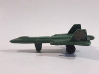 Fighter Jet Army Green Plastic Toy Airplane Aircraft Vehicle