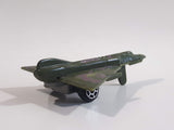 Fighter Jet Army Dark Green and Brown Camouflage Plastic Die Cast Toy Airplane Aircraft Vehicle