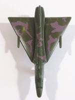 Fighter Jet Army Dark Green and Brown Camouflage Plastic Die Cast Toy Airplane Aircraft Vehicle