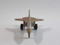 Fighter Jet Army Tan Brown Camouflage Die Cast Toy Airplane Aircraft Vehicle