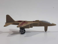 Fighter Jet Army Tan Brown Camouflage Die Cast Toy Airplane Aircraft Vehicle