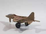 Fighter Jet Army Tan Brown Camouflage Die Cast Toy Airplane Aircraft Vehicle