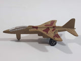 Fighter Jet Army Tan Brown Camouflage Die Cast Toy Airplane Aircraft Vehicle