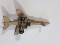 Fighter Jet Army Tan Brown Camouflage Die Cast Toy Airplane Aircraft Vehicle