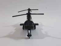 Unknown Brand No. 6007 69 BDE 2ADA Military Helicopter Dark Army Green Die Cast Toy Aircraft Vehicle