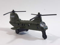 Unknown Brand No. 6007 69 BDE 2ADA Military Helicopter Dark Army Green Die Cast Toy Aircraft Vehicle