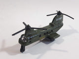 Unknown Brand No. 6007 69 BDE 2ADA Military Helicopter Dark Army Green Die Cast Toy Aircraft Vehicle