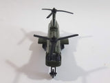 Unknown Brand No. 6007 69 BDE 2ADA Military Helicopter Dark Army Green Die Cast Toy Aircraft Vehicle