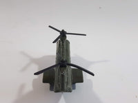 Unknown Brand No. 6007 69 BDE 2ADA Military Helicopter Dark Army Green Die Cast Toy Aircraft Vehicle