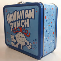 2010 Hawaiian Punch Beverage Drink Embossed Blue Tin Metal Lunch Box