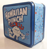 2010 Hawaiian Punch Beverage Drink Embossed Blue Tin Metal Lunch Box