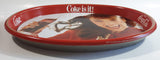 Vintage 1982 Coca-Cola Coke is it! Enjoy Coke Kim Christmas Tray Canadian Edition Metal Beverage Serving Tray