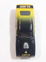 2002 Racing Champions NHRA Nitro Rods Drag Racing Series '70 Dodge Charger U.S. Army Black Green Yellow Die Cast Toy Race Car Vehicle with Opening Hood