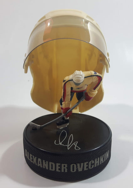 2009 McDonald's NHL Ice Hockey Alexander Ovechkin Washington Capitals Mini Helmet Mask and Figure on Puck