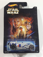 2014 Hot Wheels Disney Star Wars 1/8 I Gearonimo Silver Die Cast Toy Car Vehicle New in Package