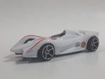 2008 Hot Wheels Speed Racer Movie Mach 6 White Plastic Die Cast Toy Car Vehicle OH5