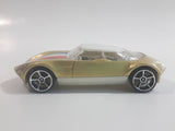 2009 Hot Wheels Avant Garde Metallic Gold Die Cast Toy Car Vehicle