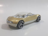 2009 Hot Wheels Avant Garde Metallic Gold Die Cast Toy Car Vehicle