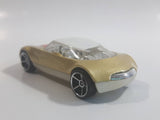 2009 Hot Wheels Avant Garde Metallic Gold Die Cast Toy Car Vehicle