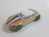 2009 Hot Wheels Avant Garde Metallic Gold Die Cast Toy Car Vehicle