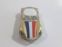 2009 Hot Wheels Avant Garde Metallic Gold Die Cast Toy Car Vehicle