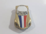 2009 Hot Wheels Avant Garde Metallic Gold Die Cast Toy Car Vehicle