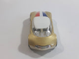 2009 Hot Wheels Avant Garde Metallic Gold Die Cast Toy Car Vehicle