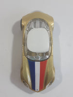 2009 Hot Wheels Avant Garde Metallic Gold Die Cast Toy Car Vehicle