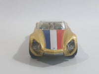 2009 Hot Wheels Avant Garde Metallic Gold Die Cast Toy Car Vehicle