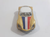 2009 Hot Wheels Avant Garde Metallic Gold Die Cast Toy Car Vehicle