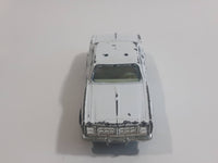 1980s Yatming Dodge Monaco White Rescue Die Cast Toy Car Emergency Vehicle