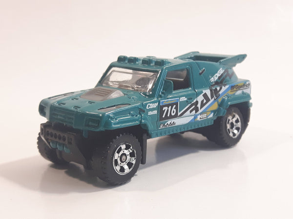 2007 Matchbox MBX Metal Adventure Ridge Raider Dark Teal Green Die Cast Toy Car Vehicle