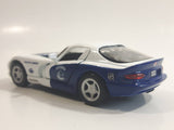 2010 Maisto Top Dog Collectibles NHL Ice Hockey Vancouver Canucks Dodge Viper GTS White 1/39 Scale Pull Back Motorized Friction Die Cast Toy Race Car Vehicle with Opening Doors