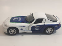 2010 Maisto Top Dog Collectibles NHL Ice Hockey Vancouver Canucks Dodge Viper GTS White 1/39 Scale Pull Back Motorized Friction Die Cast Toy Race Car Vehicle with Opening Doors