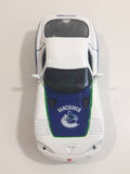 2010 Maisto Top Dog Collectibles NHL Ice Hockey Vancouver Canucks Dodge Viper GTS White 1/39 Scale Pull Back Motorized Friction Die Cast Toy Race Car Vehicle with Opening Doors