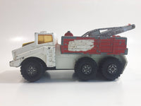 Vintage 1975 Lesney Matchbox Battle Kings K-14 K-110 Recovery Vehicle Tow Truck White and Red Die Cast Toy Car Vehicle