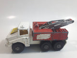 Vintage 1975 Lesney Matchbox Battle Kings K-14 K-110 Recovery Vehicle Tow Truck White and Red Die Cast Toy Car Vehicle