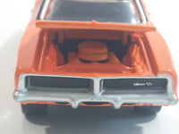 2009 Johnny Lightning Muscle Cars No. 488 1969 Dodge Charger R/T 440 Orange Die Cast Toy Car Vehicle with Opening Hood