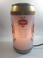 2001 Rabbit Tanaka Pabst Brewing Company Schaefer Beer "America's Oldest Lager Beer" 10" Tall Beer Can Shaped Rotating Plug In Electric Lamp Light