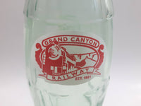 1993 Coca-Cola Classic Grand Canyon Railway 7 1/2" Tall 8 oz Glass Pop Bottle