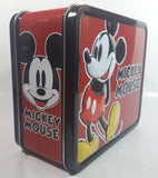 2011 Loungefly Disney Mickey Mouse Red and Black Embossed Tin Metal Lunch Box