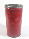 Vintage Blue Ribbon Double Action Baking Powder 16 oz. Red Tin Metal Canister with Lid