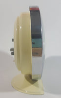 Vintage White Dove Mickey Mouse Style Animated Bird Windup Alarm Clock Made in China