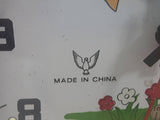 Vintage White Dove Mickey Mouse Style Animated Bird Windup Alarm Clock Made in China