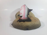 1999 Gemmy Travis The Trout Animatronic Singing Moving Fish On Rock Themed Plaque Novelty Collectible No Adapter Battery Operated