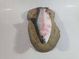 1999 Gemmy Travis The Trout Animatronic Singing Moving Fish On Rock Themed Plaque Novelty Collectible No Adapter Battery Operated