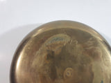 Vintage Solid Brass Engraved Duck Dish with Lid Marked HS 6422