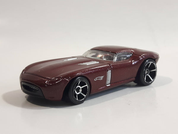 2009 Hot Wheels Fast FeLion Burgundy Maroon Dark Red Die Cast Toy Car Vehicle