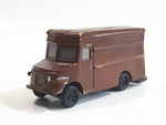 Safari Ltd Delivery Truck Dark Brown Hard Rubber Toy Car Vehicle